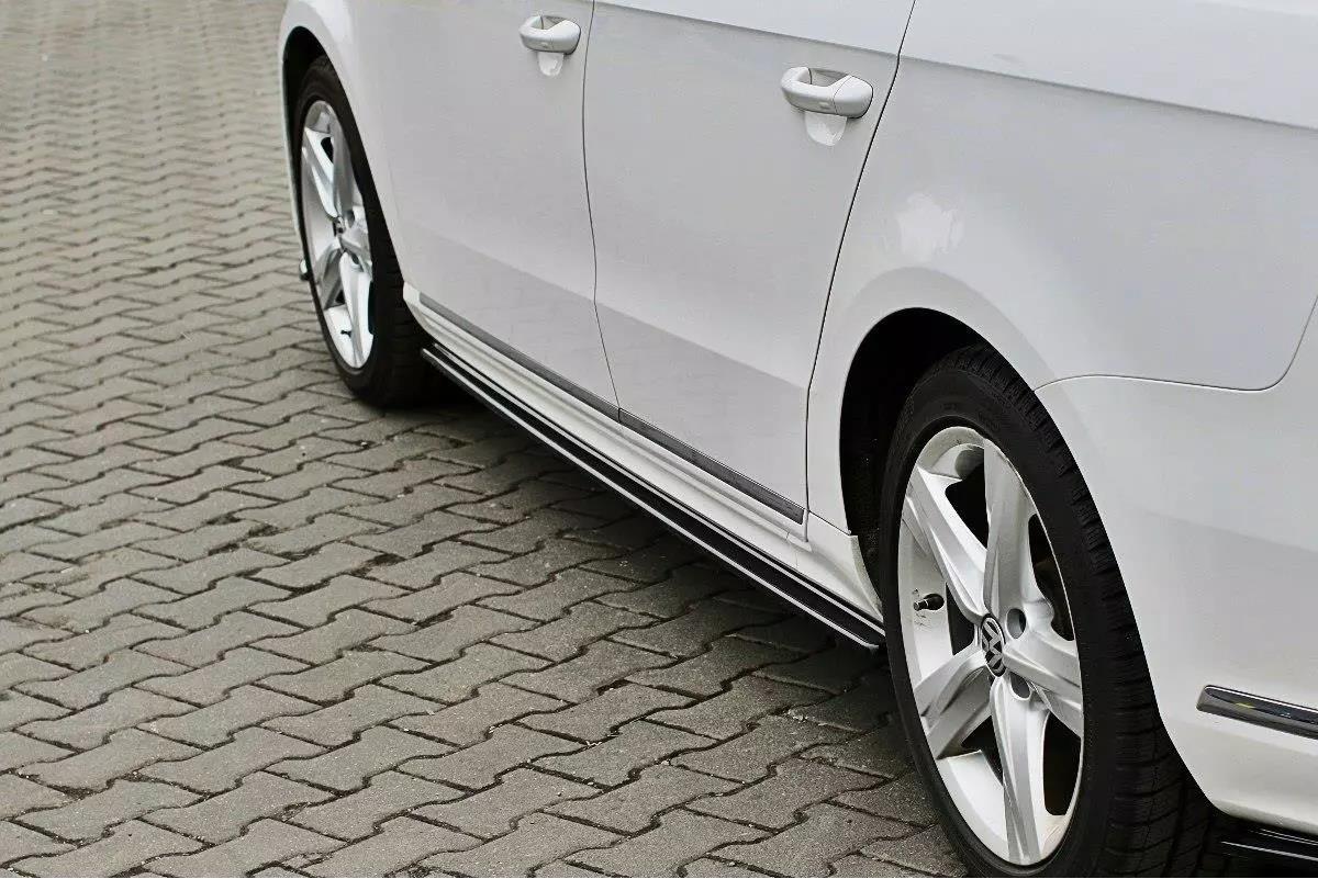 Seitenschweller Ansatz für VW Passat R-Line B7 schwarz Hochglanz