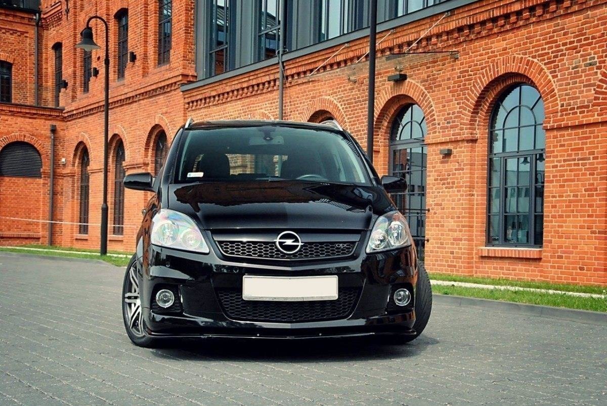 Front Ansatz für OPEL ZAFIRA B OPC / VXR schwarz Hochglanz