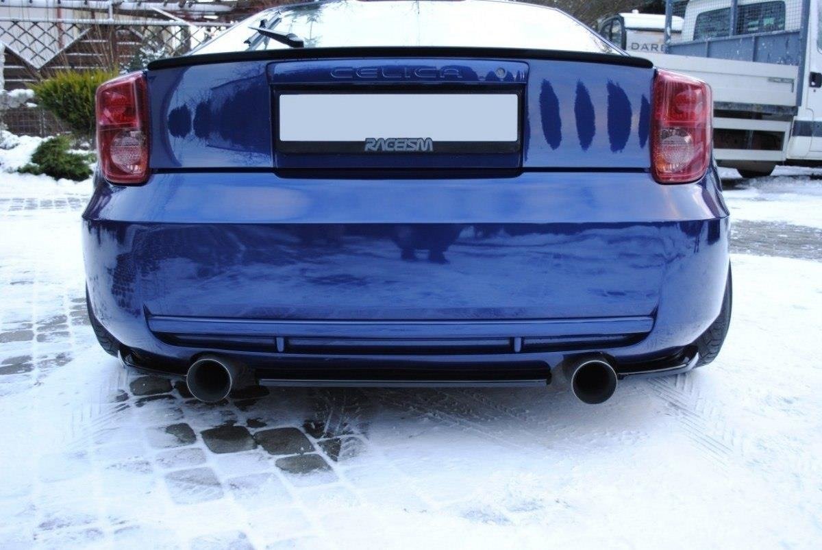 Heck Ansatz Flaps Diffusor für TOYOTA CELICA T23 vor Facelift schwarz matt