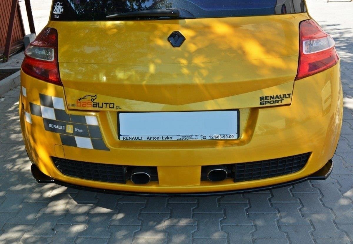 Diffusor Heck Ansatz für RENAULT MEGANE II RS schwarz Hochglanz