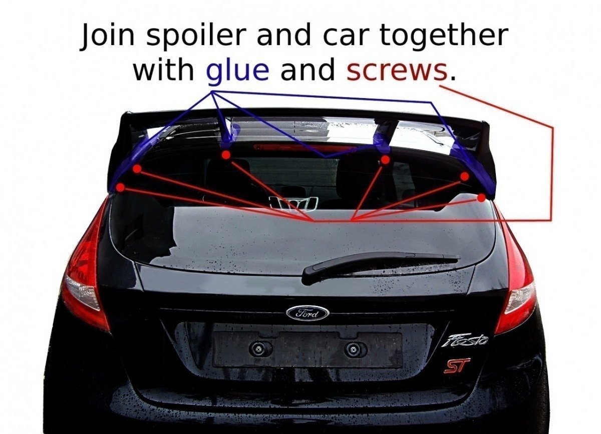 Dachspoiler (RS Look) Ford Fiesta Mk7 / Mk7 FL