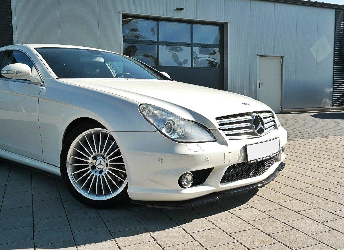 Front Ansatz V.1 für Mercedes CLS C219 55AMG schwarz Hochglanz