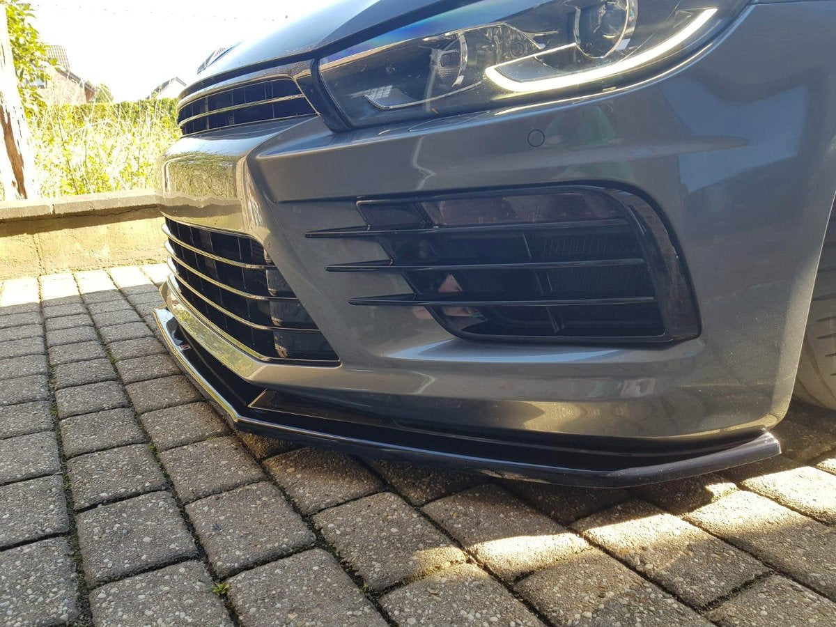 Front Ansatz V.1 für VOLKSWAGEN SCIROCCO MK.3 R FACELIFT schwarz Hochglanz