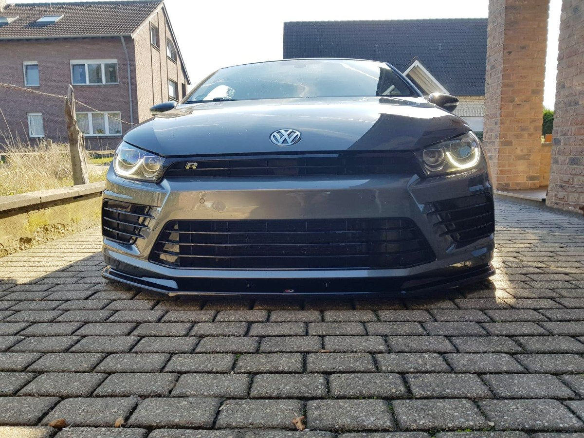 Front Ansatz V.1 für VOLKSWAGEN SCIROCCO MK.3 R FACELIFT schwarz Hochglanz