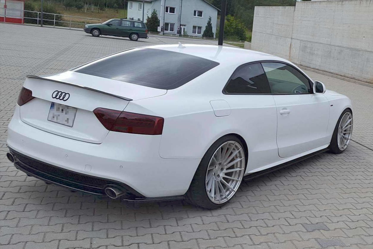 Heckansatz AUDI A5 S-LINE Facelift DTM LOOK schwarz Hochglanz