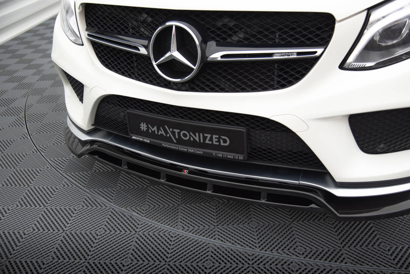Front Ansatz V.2 für Mercedes-Benz GLE Coupe 43 AMG / AMG-Line C292 schwarz Hochglanz
