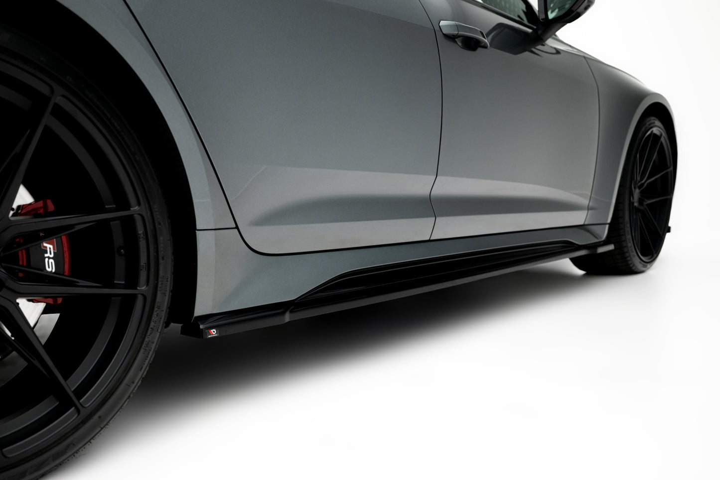 Seitenschweller Ansatz für V.1 für Audi RS6 C8 schwarz Hochglanz