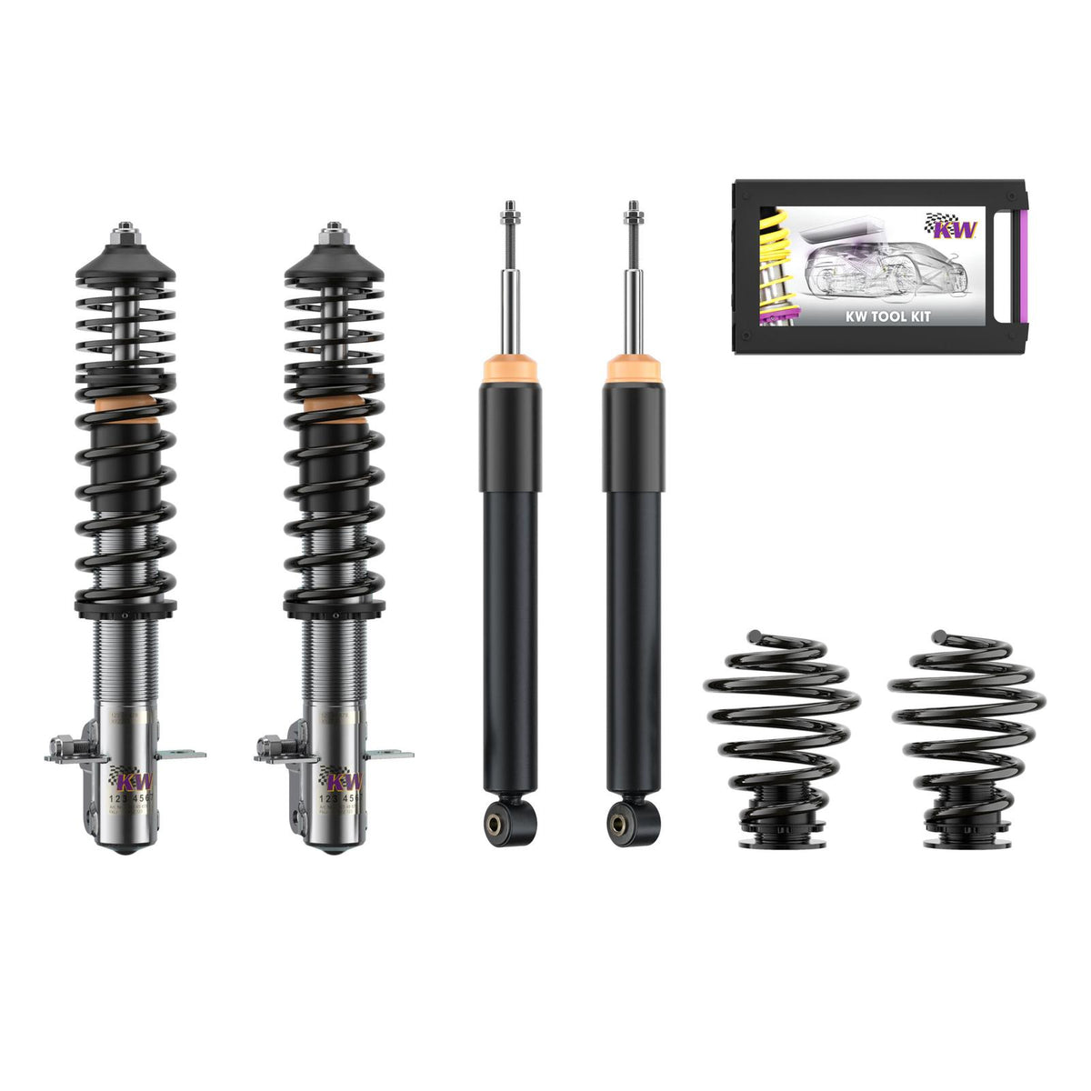 KW Gewindefahrwerk INOX V2 Classic Line für Golf I / Jetta I / Scirocco I/II 45-75mm - gepfeffert.com
