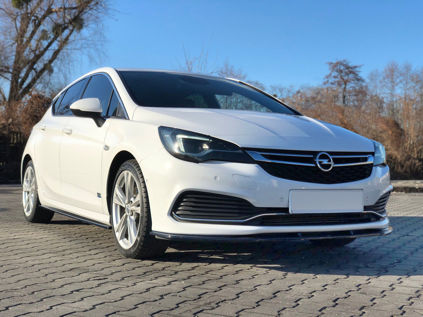 Seitenschweller Ansatz für OPEL ASTRA K OPC-LINE schwarz Hochglanz
