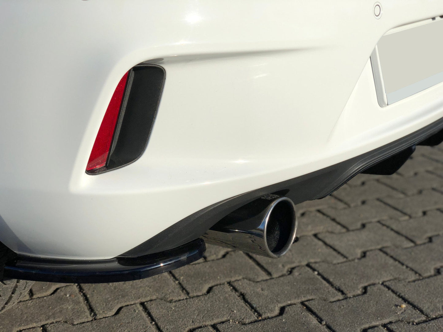 Heck Ansatz Flaps Diffusor für OPEL ASTRA K OPC-LINE schwarz Hochglanz