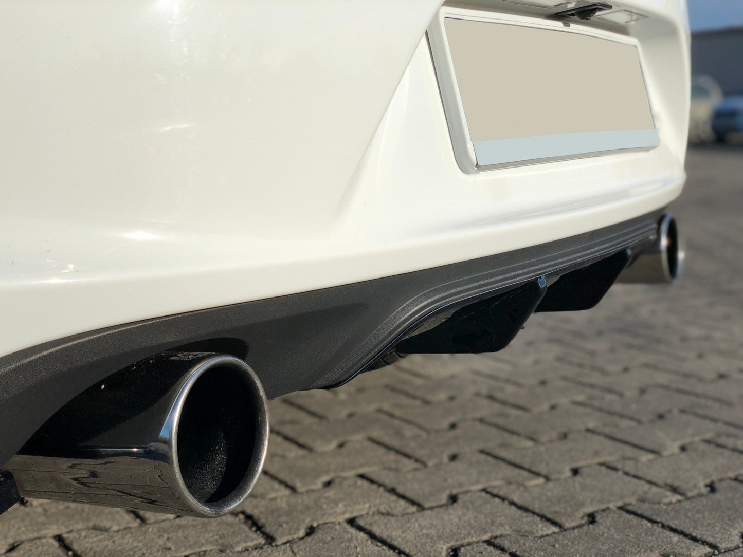 Diffusor Heck Ansatz für OPEL ASTRA K OPC-LINE schwarz Hochglanz