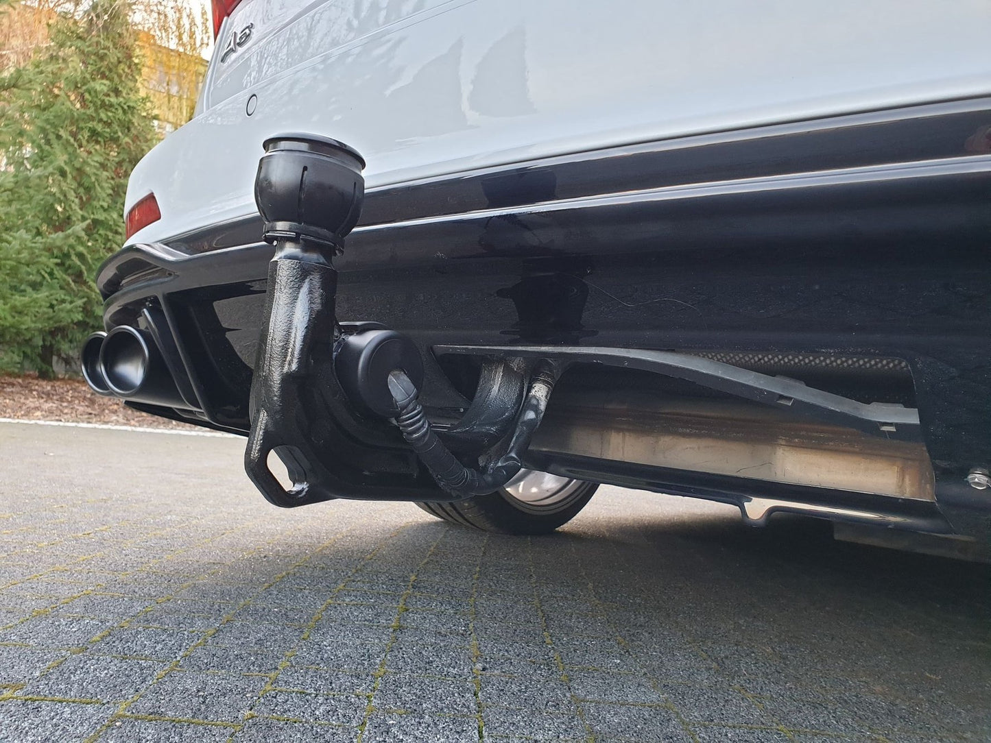 Diffusor Heck Ansatz + Endrohre für Audi A6 S-Line / S6 C8 / C8 Facelift