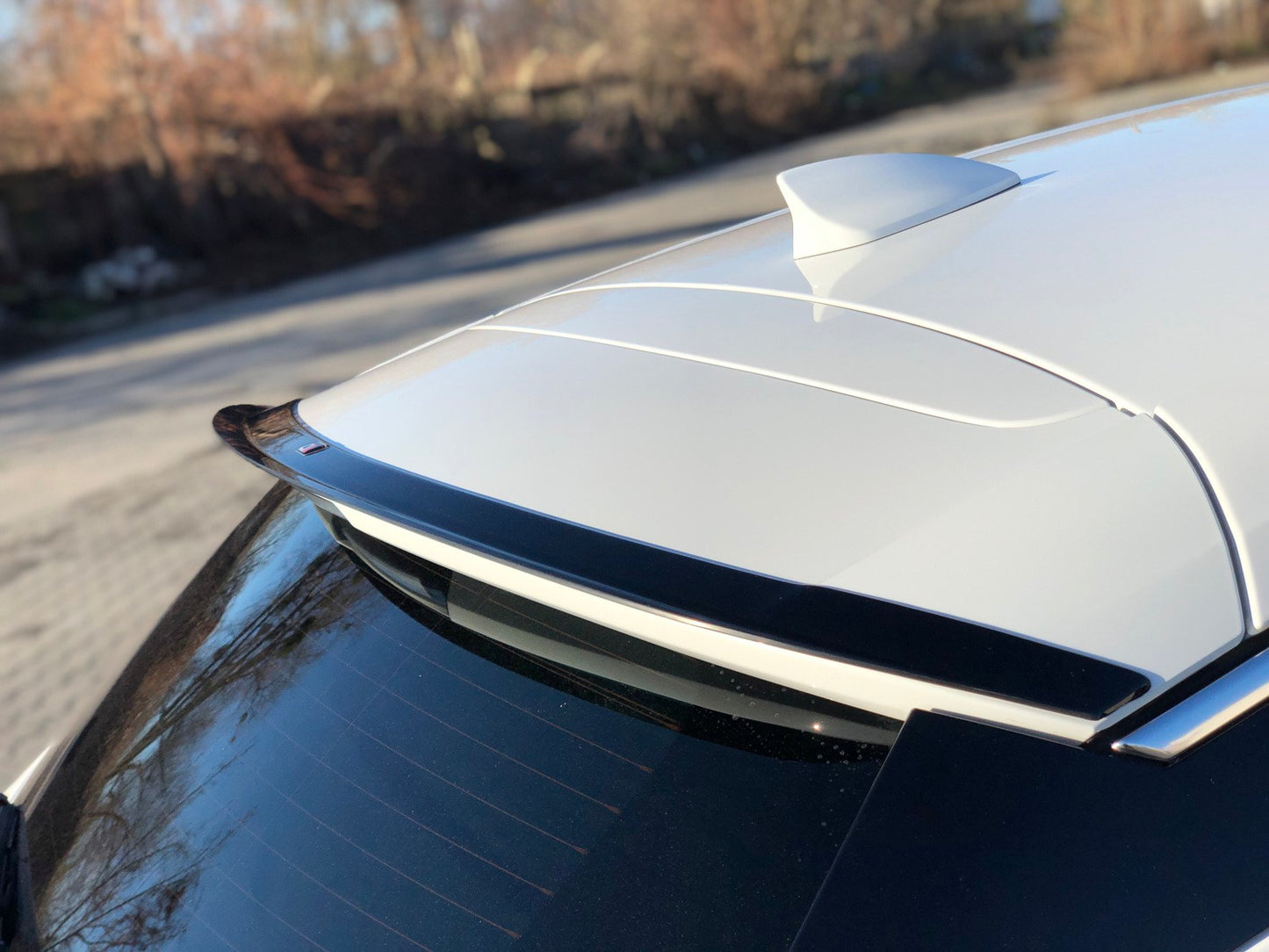 Spoiler CAP für OPEL ASTRA K OPC-LINE schwarz Hochglanz
