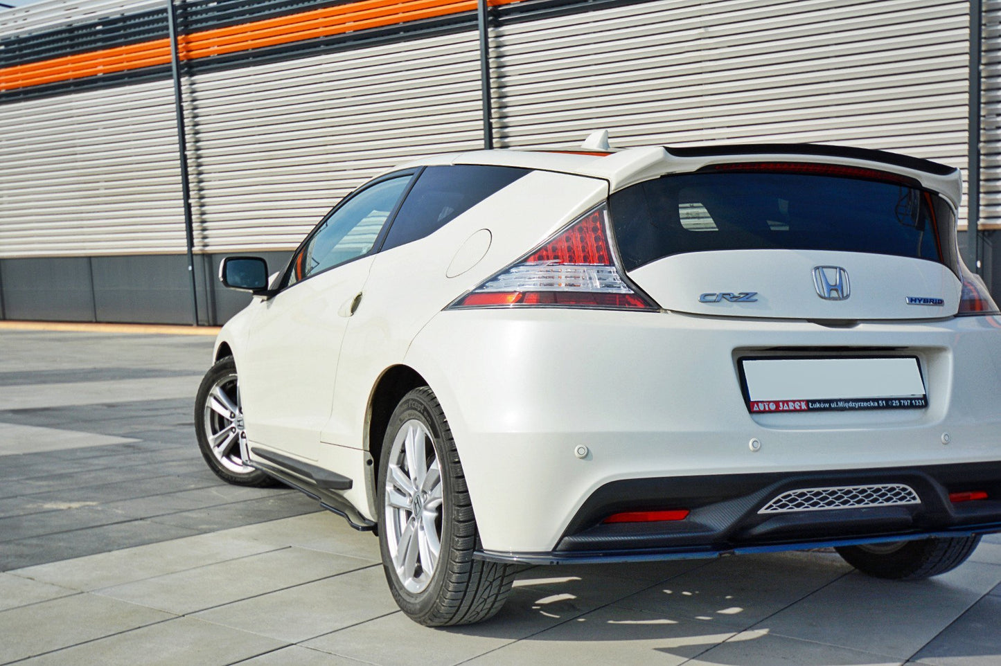 Spoiler CAP für HONDA CR-Z schwarz Hochglanz