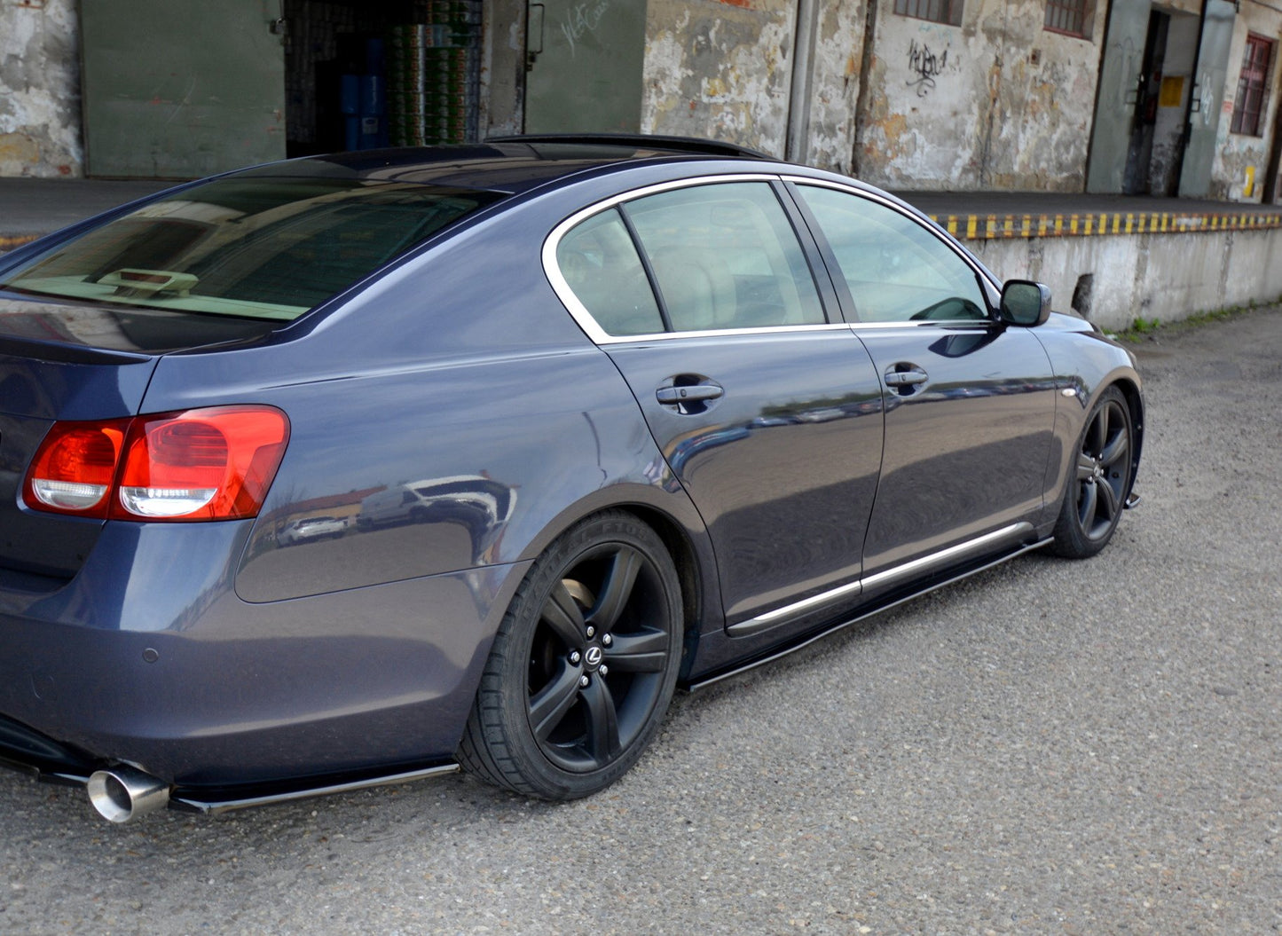 Seitenschweller Ansatz für LEXUS GS MK.3 schwarz Hochglanz