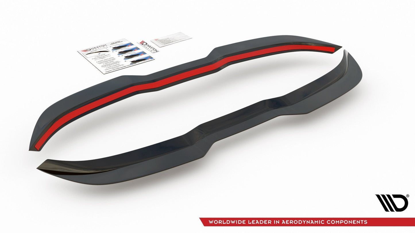 Spoiler CAP V.2 für Ford Focus Hatchback ST Mk4 schwarz Hochglanz