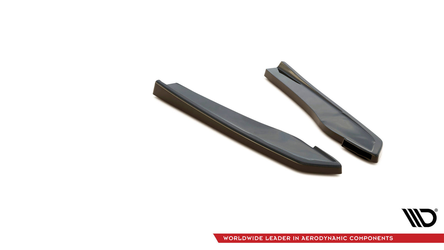 Heck Ansatz Flaps Diffusor für Audi RS5 F5 Facelift schwarz Hochglanz