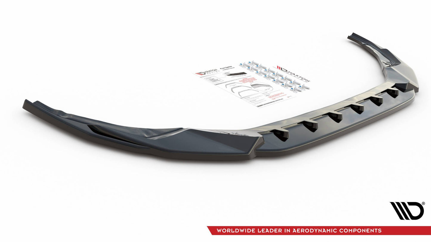 Front Ansatz V.3 für Audi S3 / A3 S-Line 8Y schwarz Hochglanz