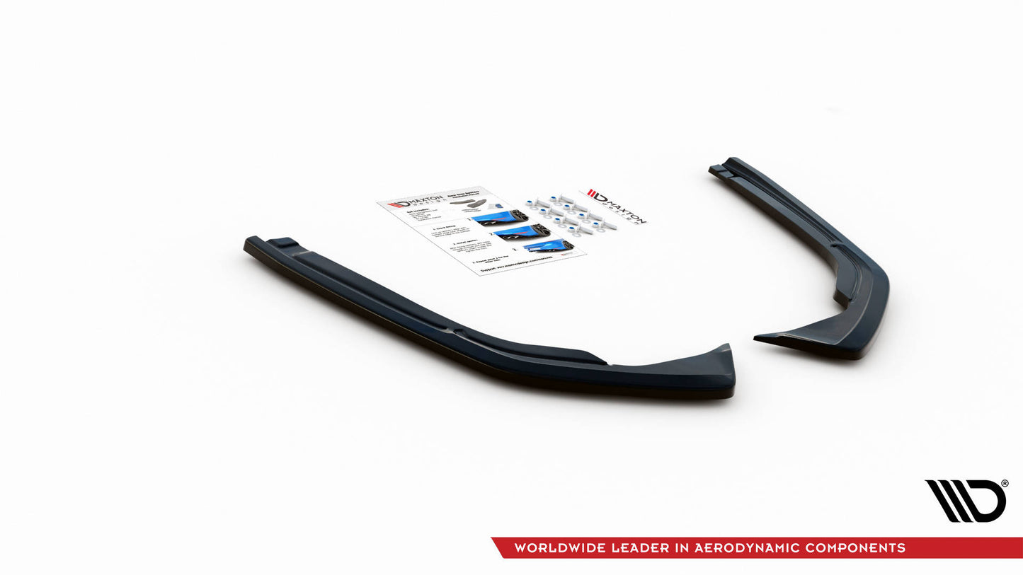 Heck Ansatz Flaps Diffusor für VW Arteon R-Line Facelift schwarz Hochglanz