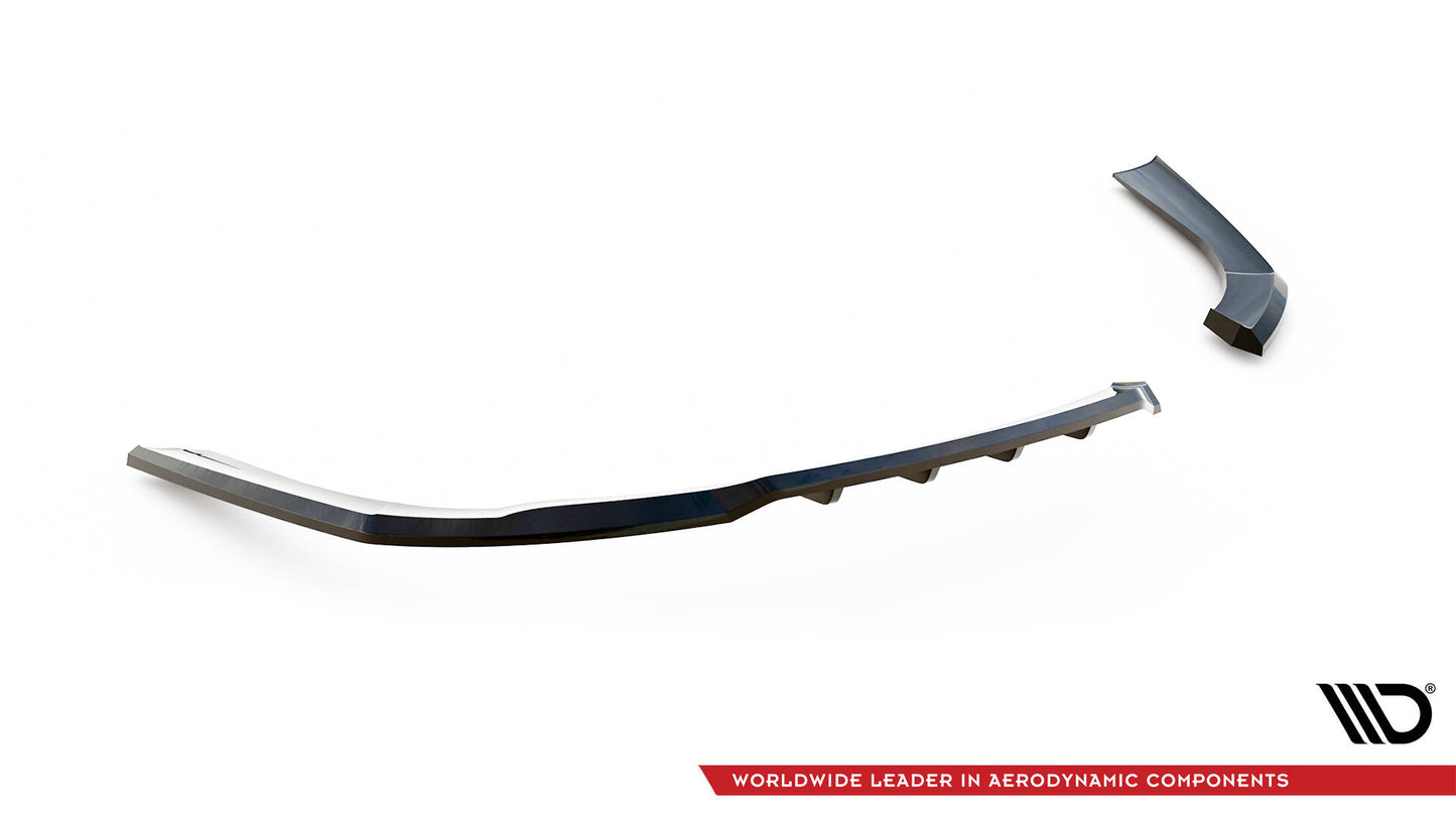 Mittlerer Cup Diffusor DTM Look Heck Ansatz für Kia Optima Mk3 schwarz Hochglanz