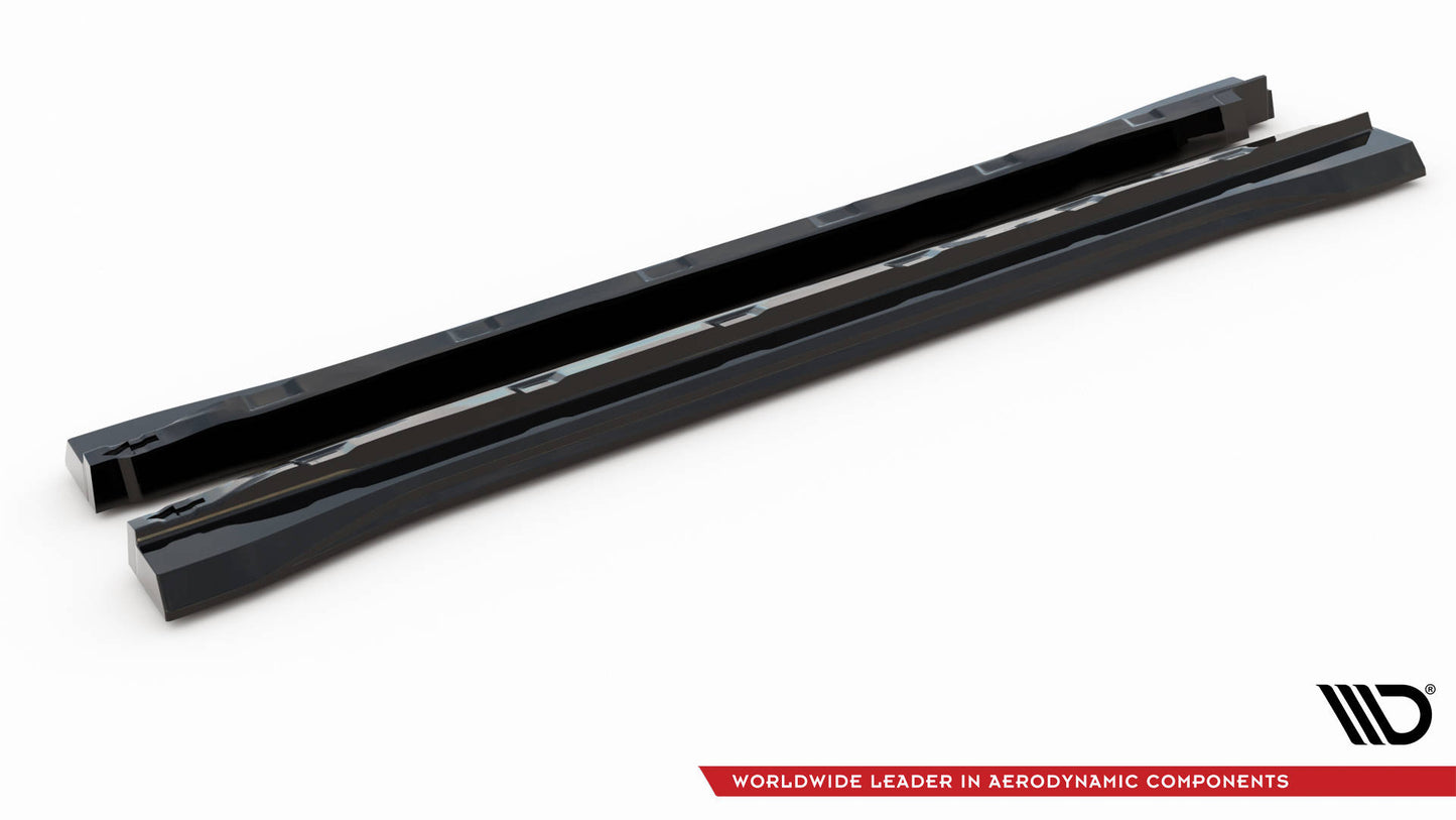 Seitenschweller Ansatz für Ford Edge Mk2 schwarz Hochglanz