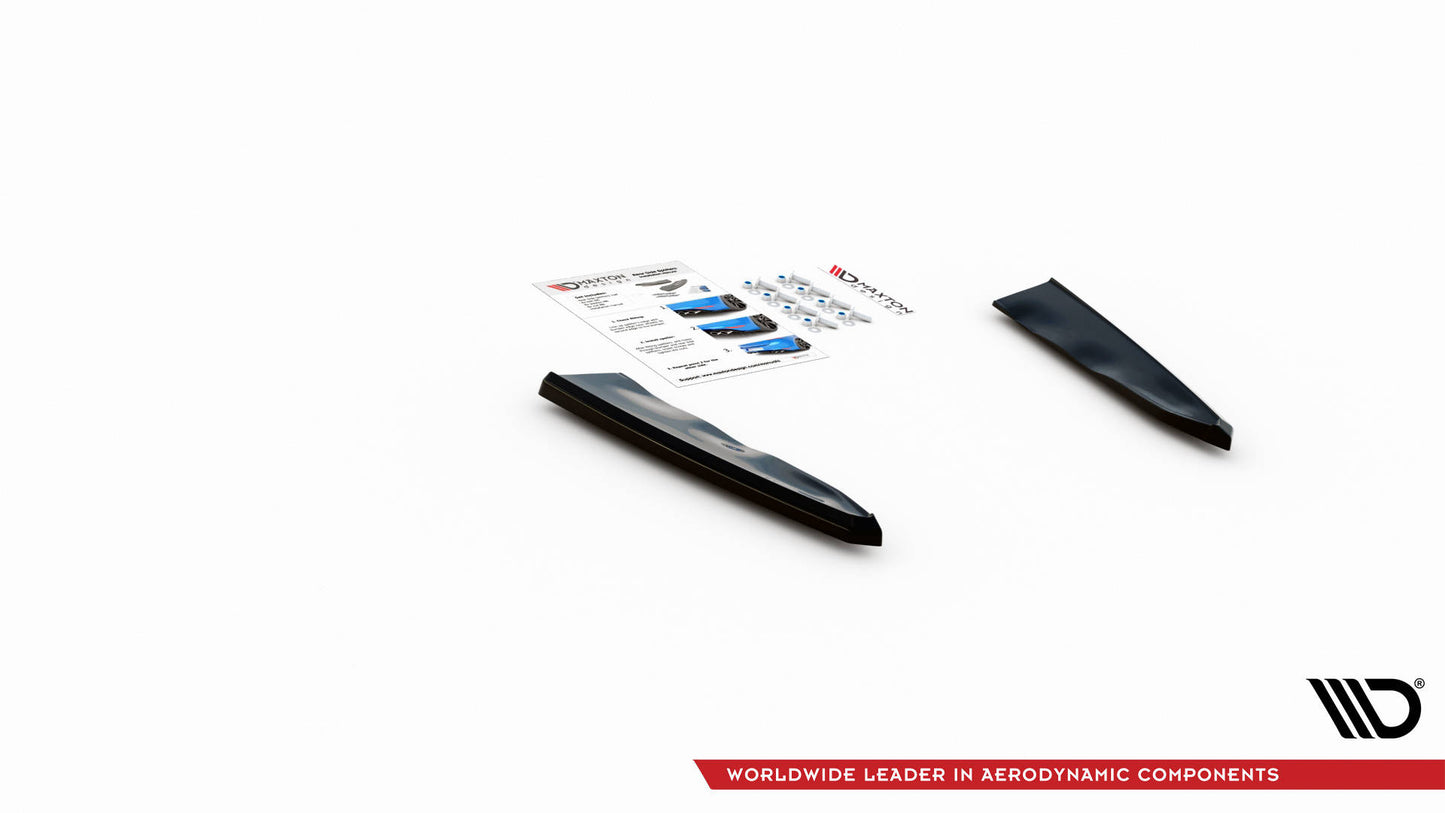 Heck Ansatz Flaps Diffusor für BMW X5M F95 schwarz matt