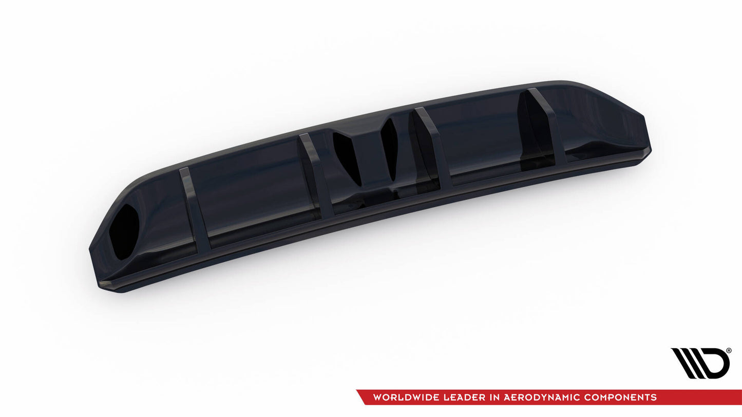 Diffusor Heck Ansatz für VW Arteon R-Line schwarz Hochglanz