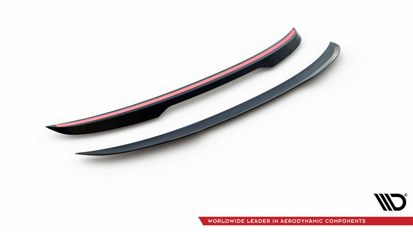 Niedriger Spoiler CAP für Porsche 911 992 GT3 schwarz Hochglanz