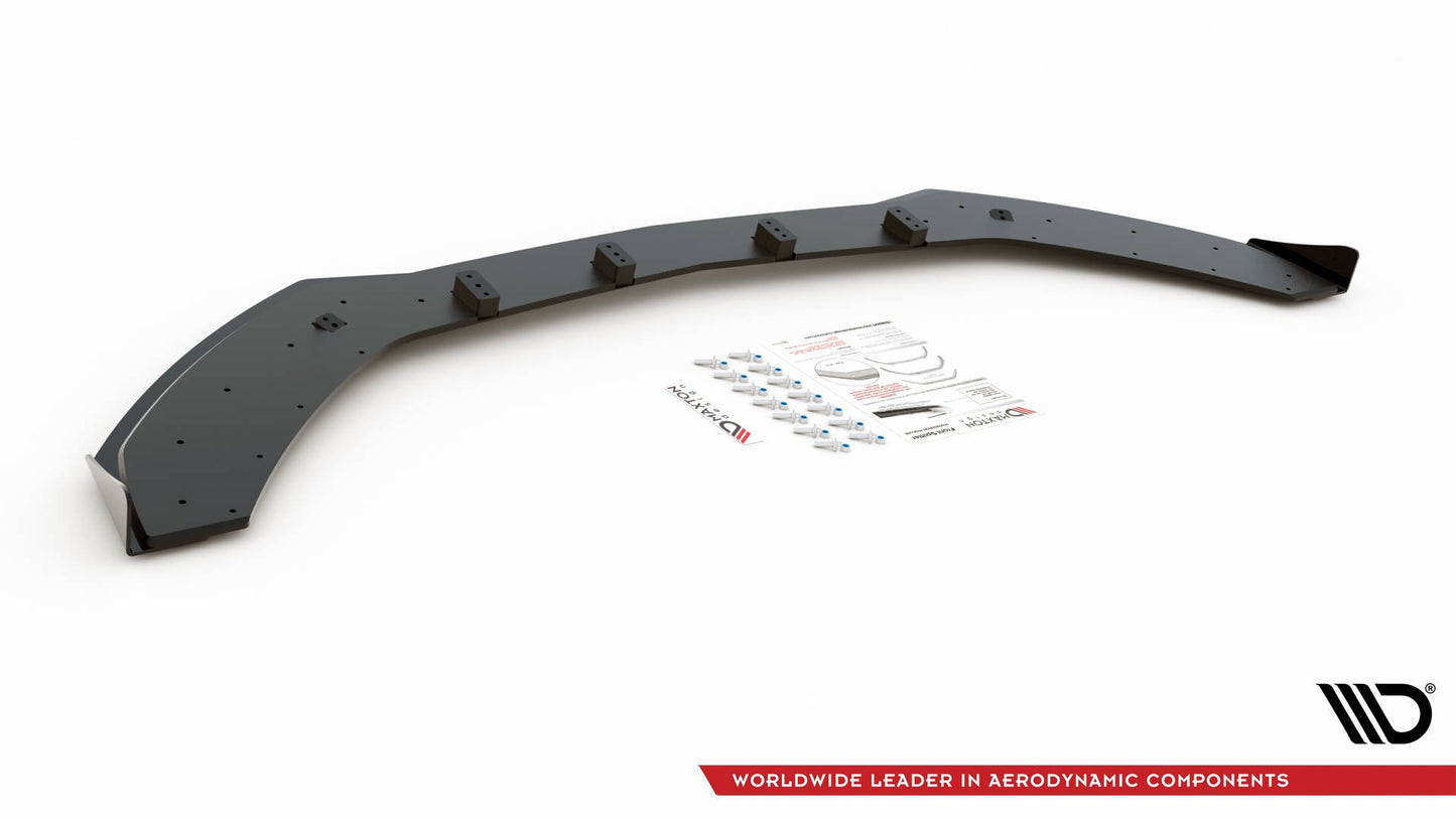 Street Pro Front Ansatz für +Flaps für Mercedes-AMG C43 Coupe C205 schwarz Hochglanz