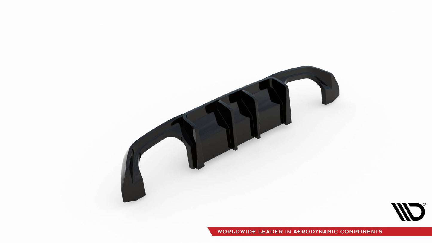 Diffusor Heck Ansatz für BMW M2 F87 schwarz Hochglanz