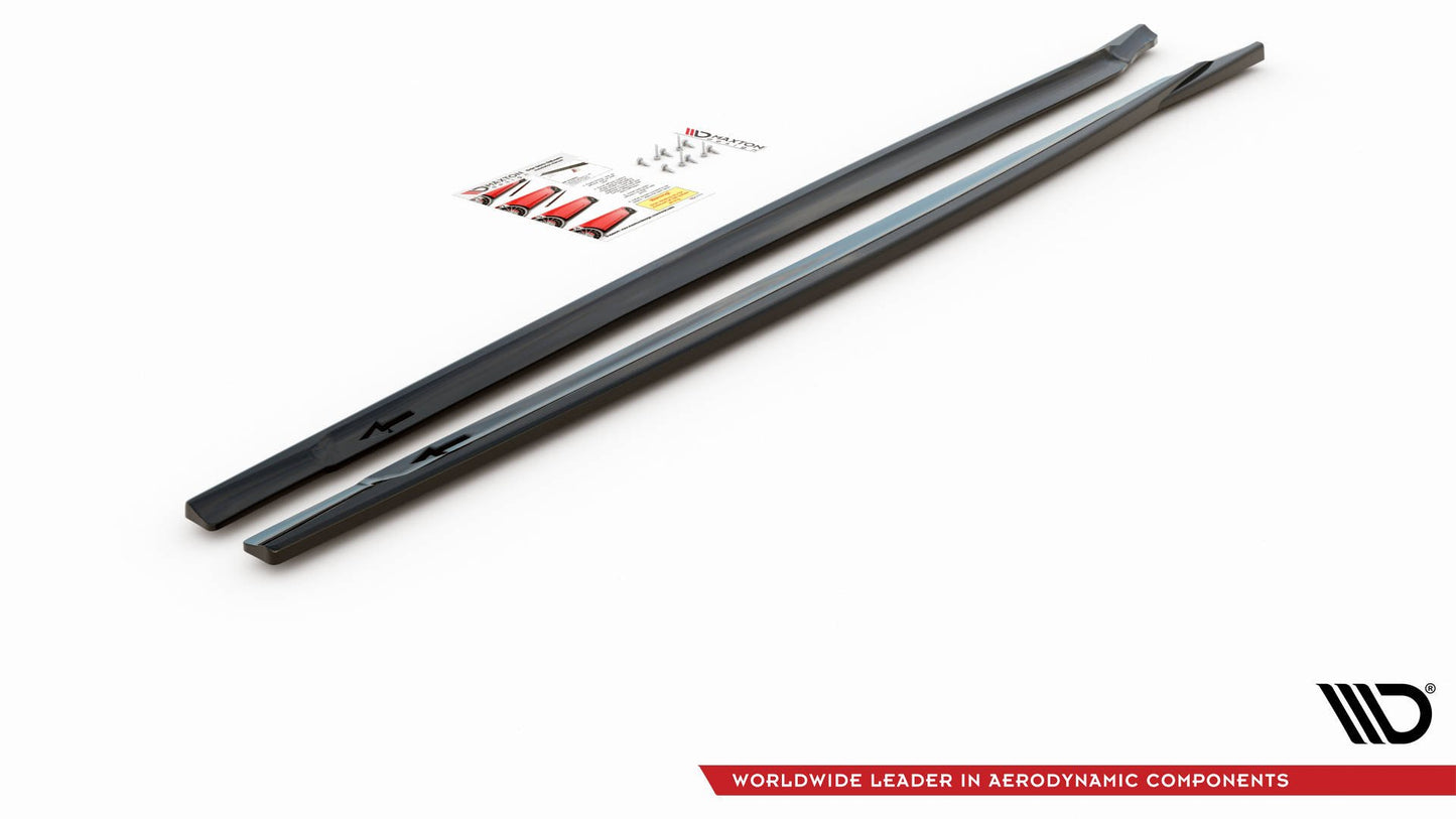 Seitenschweller Ansatz für Mini Countryman Mk2 F60 JCW schwarz Hochglanz