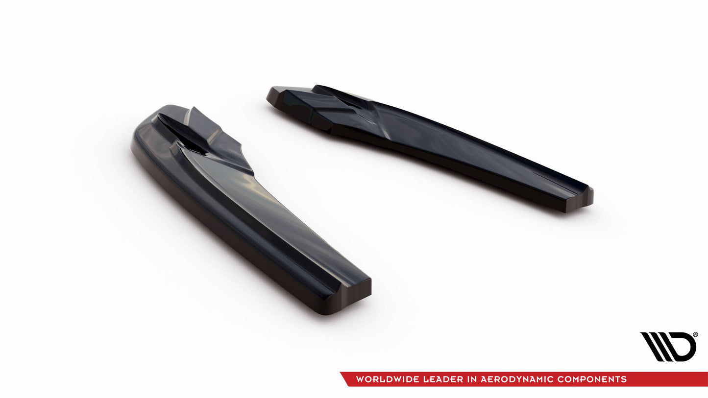 Heck Ansatz Flaps Diffusor für Audi A5 S-Line F5 Sportback schwarz Hochglanz