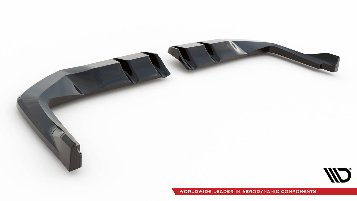 Mittlerer Cup Diffusor DTM Look Heck Ansatz V.2 für Honda Civic Type-R Mk 11 schwarz Hochglanz