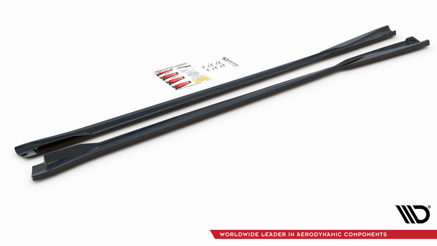 Seitenschweller Ansatz für VW Arteon R/ R-Line Facelift schwarz Hochglanz