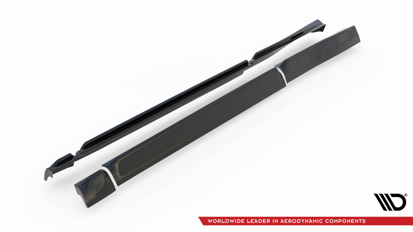 Seitenschweller Ansatz für Ford Puma ST / ST-Line / Standard Mk1 schwarz Hochglanz