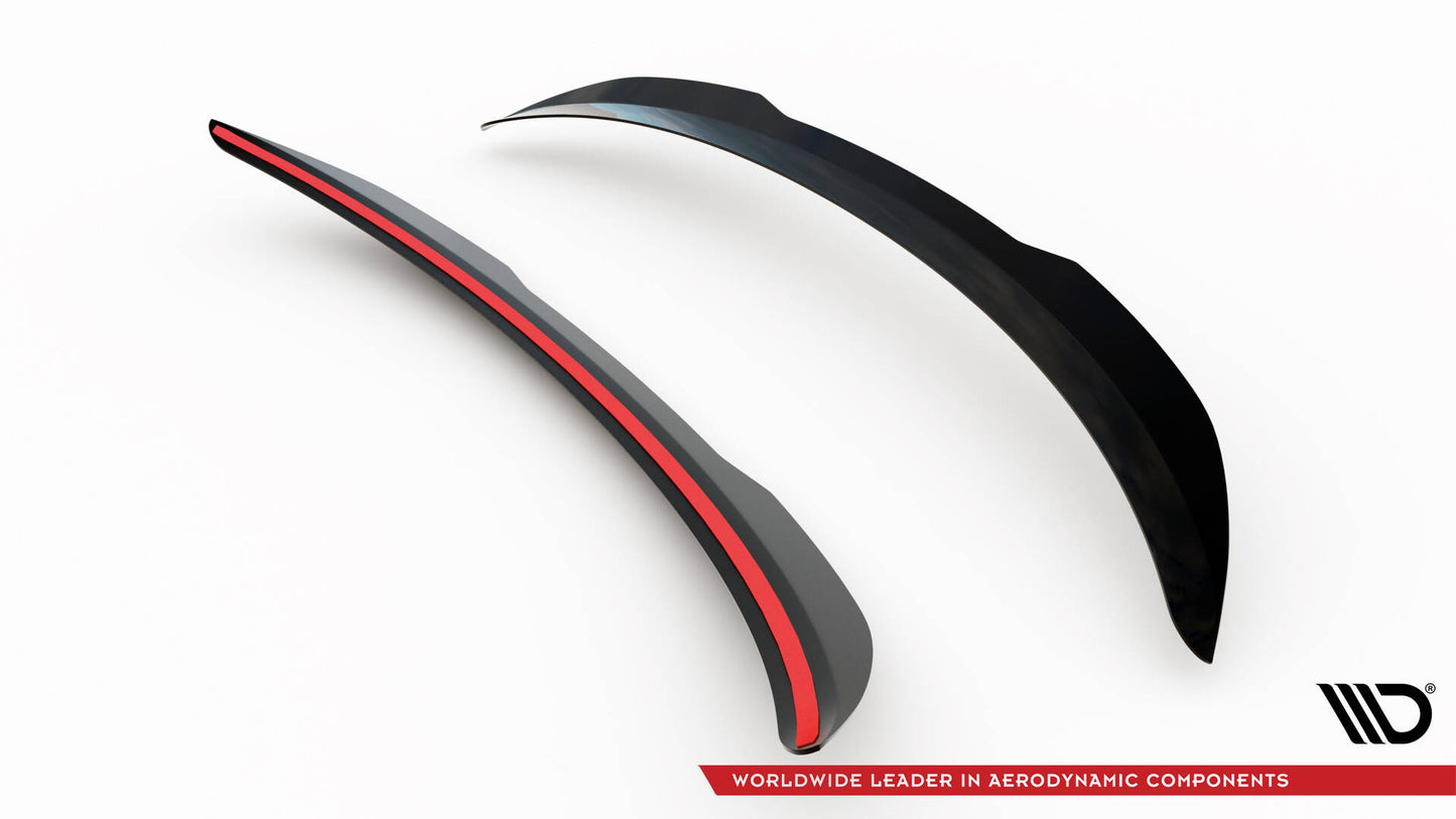 Spoiler CAP für RENAULT MEGANE MK3 RS Trophy / RS Cup schwarz Hochglanz