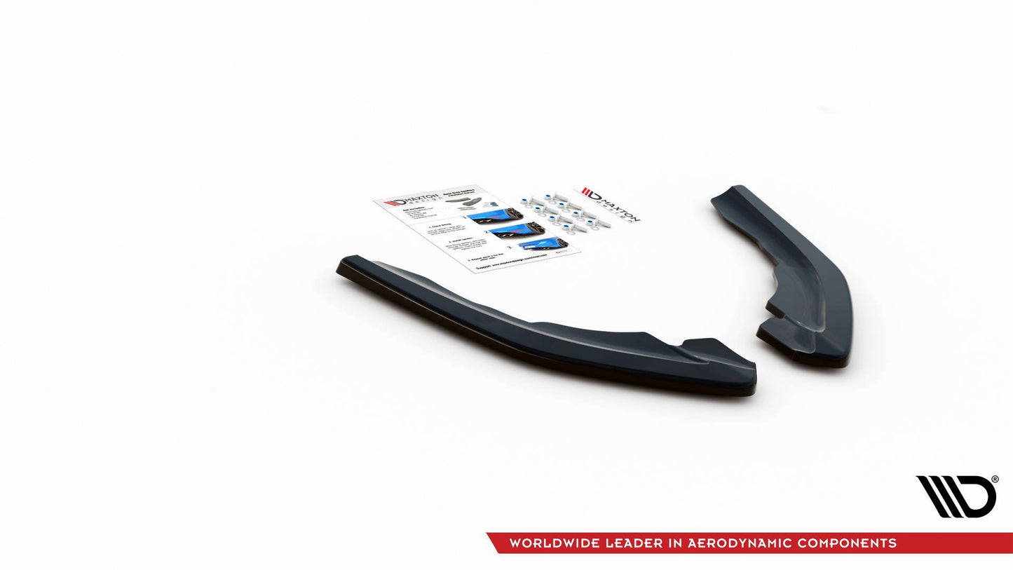 Heck Ansatz Flaps Diffusor V.2 für BMW M2 F87 schwarz Hochglanz