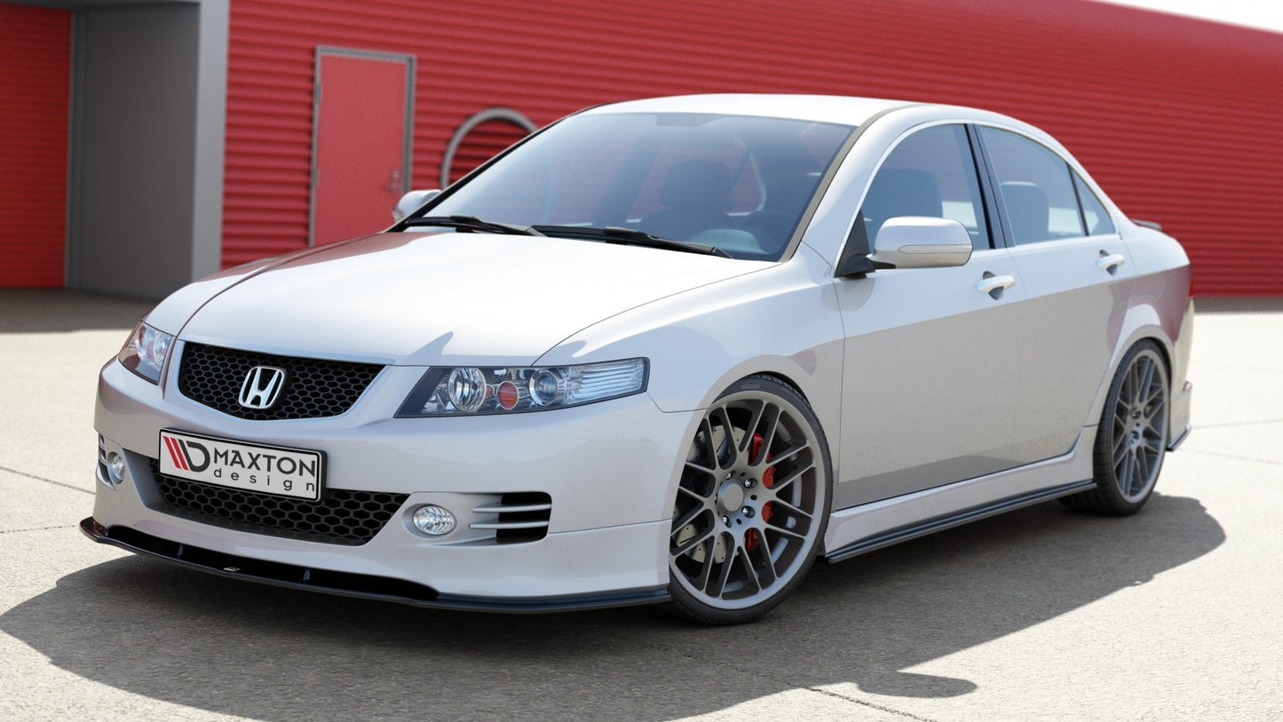 Seitenschweller Ansatz für HONDA ACCORD VII TYPE-S schwarz Hochglanz