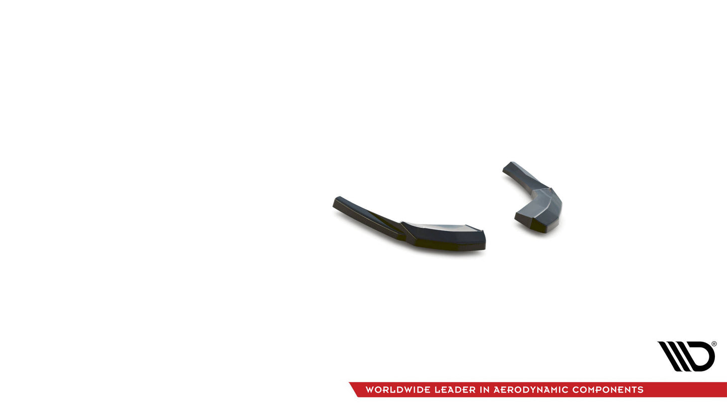 Heck Ansatz Flaps Diffusor V.1 für Audi S3 Sportback 8V Facelift schwarz Hochglanz