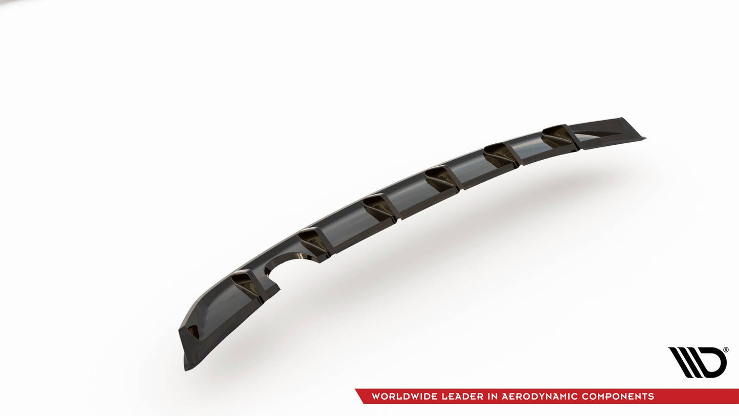 Diffusor Heck Ansatz für VW Up GTI schwarz Hochglanz