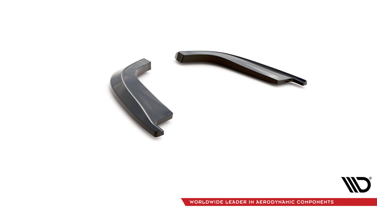 Heck Ansatz Flaps Diffusor für Infiniti G37 Coupe schwarz Hochglanz