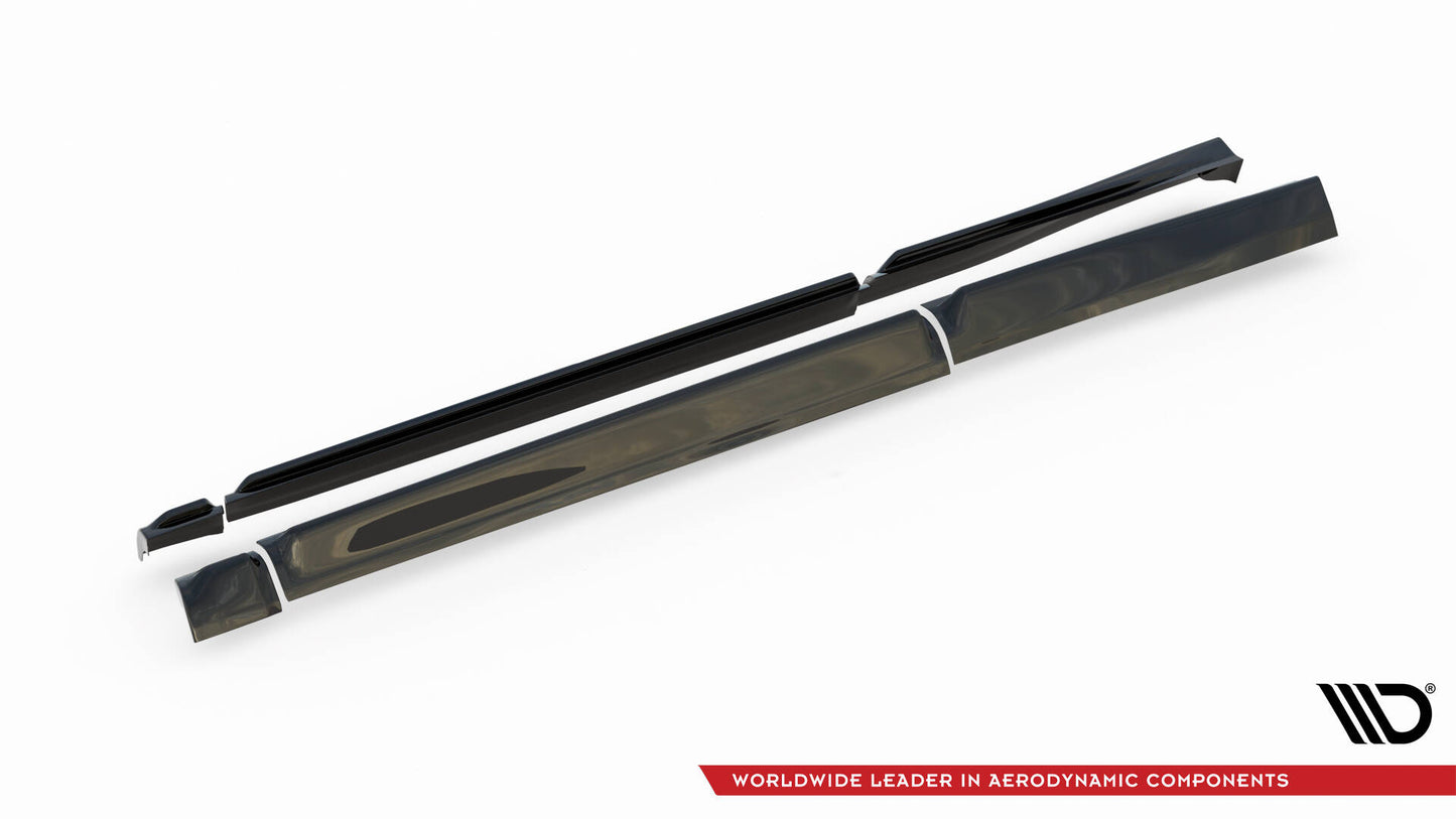 Seitenschweller Ansatz für Ford Puma ST / ST-Line / Standard Mk1 schwarz Hochglanz