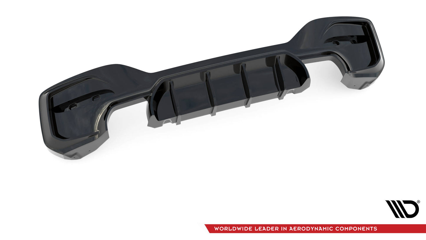 Diffusor Heck Ansatz für Bmw 1 F20/ F21 Facelift M-Power schwarz Hochglanz