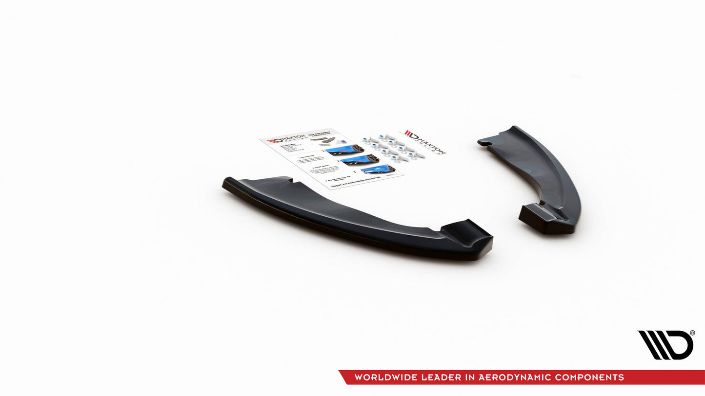 Heck Ansatz Flaps Diffusor für BMW X5 M F85 schwarz Hochglanz