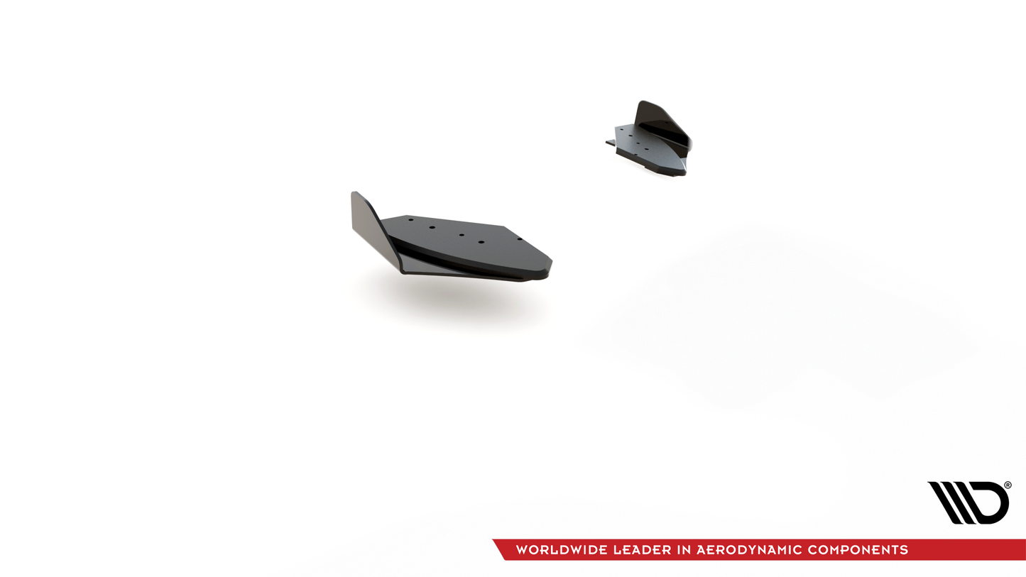 Street Pro Heck Ansatz Flaps Diffusor + Flaps für VW Golf GTI Mk6 schwarz Hochglanz