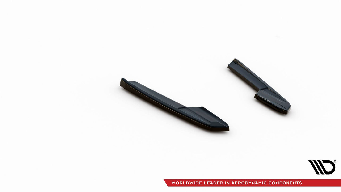 Heck Ansatz Flaps Diffusor V.2 für Audi RS6 C8 schwarz Hochglanz