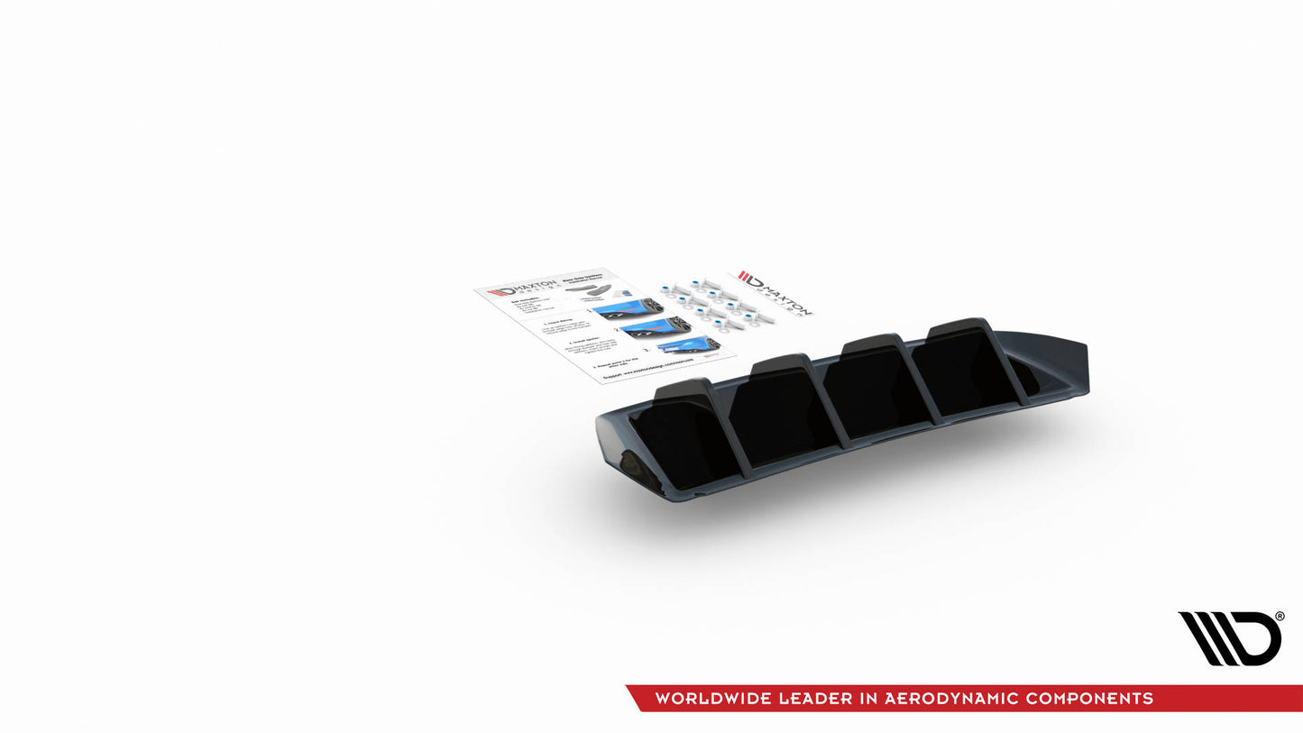 Diffusor Heck Ansatz für Seat Ibiza FR/ Standard Mk5 schwarz Hochglanz