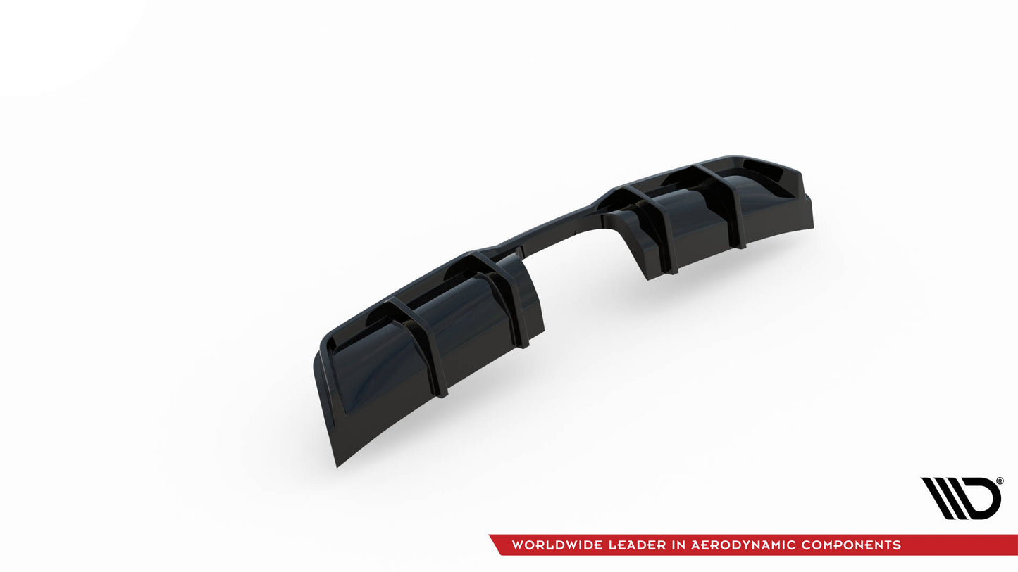 Diffusor Heck Ansatz für Mini Cooper John Cooper Works R56 schwarz Hochglanz