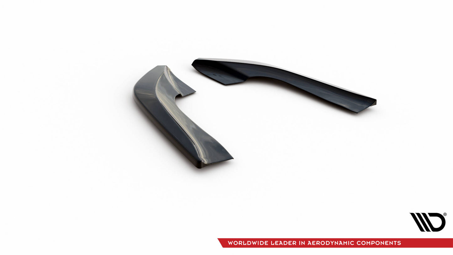 Heck Ansatz Flaps Diffusor für BMW X5 E70 Facelift M Paket schwarz Hochglanz