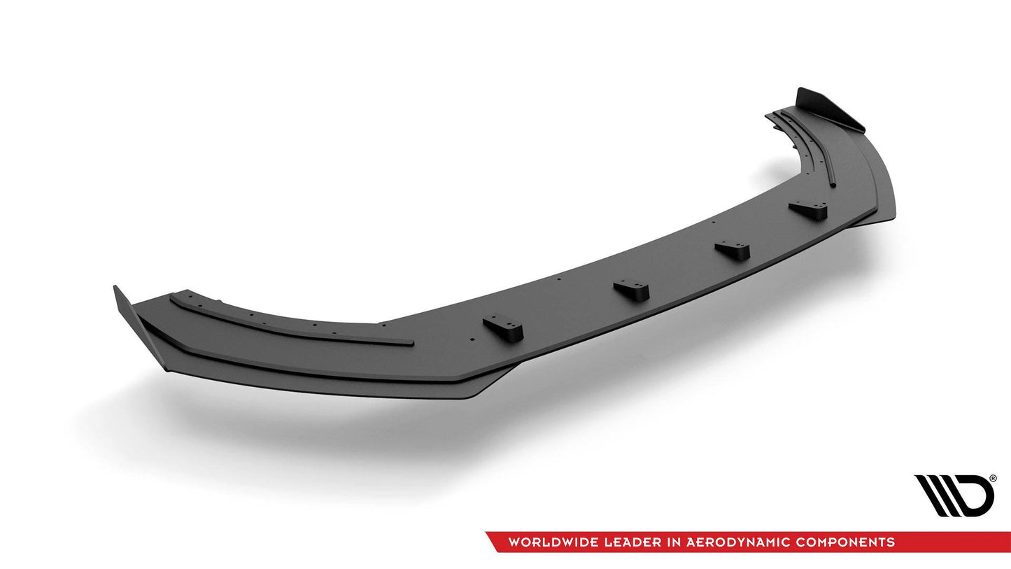 Street Pro Front Ansatz für + Flaps für Seat Leon FR Mk4 schwarz Hochglanz